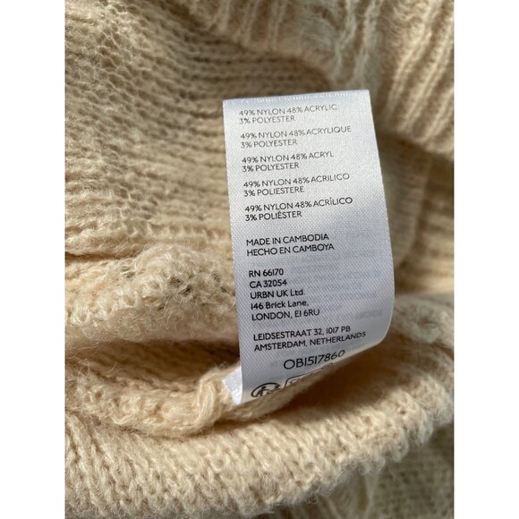 Urban Outfitters Alston Cardigan Size Medium Laddered Knit Stripe Button Up Cozy - Picture 8 of 10